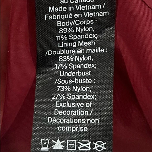 Knix Women's Gossamer Lace Bra in Dark Cherry size S+ NWT - Picture 5 of 12